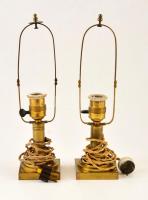 Réz lámpapár, ernyő nélkül, m: 34 cm