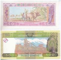 Guinea 1985. 50Fr + 2006. 500Fr T:I
Guinea 1985. 50 Francs + 2006. 500 Francs C:UNC
Krause 29.a, 3...