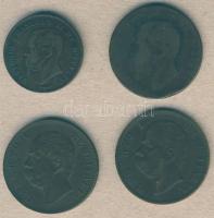 Olaszország 1861-94. 5c (1x), 10c (3x) T:3,3/4