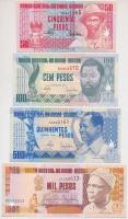 Bissau-Guinea 1990. 50P + 100P + 500P + 1993. 1000P T:I Guinea-Bissau 1990. 50 Pesos + 100 Pesos + 500 Pesos + 1993. 1000 Pesos C:UNC