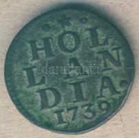 Hollandia/Holland tartomány 1739. 1Duit T:3