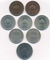 1908-1939. 8db-os vegyes magyar fillér érme tétel, közte 1914KB 2f Br, 1915KB 2f Br T:1-,2