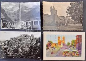 100 db RÉGI és MODERN külföldi városképes lap / 100 pre-1945 and modern European and Worldwide town-view postcards
