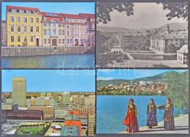 150 MODERN külföldi városképes lap; Csehszlovákia, Lengyelország, Németország, stb. / 150 modern European town-view postcards