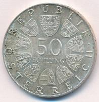 Ausztria 1974. 50Sch Ag "1200 éves a Salzburgi Dóm" T:1-,2 Austria 1974. 50 Schilling Ag &...