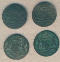 Hollandia/Utrecht tartomány 1766-90. 1Duit (4x) klf évszám! T:3,3/4
