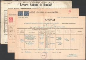 3 db házassági anyakönyvi kivonat