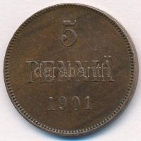 Finnország 1901. 5p Cu T:1-
Finland 1901. 5 Pennia Cu C:AU