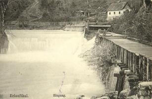 1905 Erlauftal, Eingang / valley, dam. B.K.W.I. 2175.