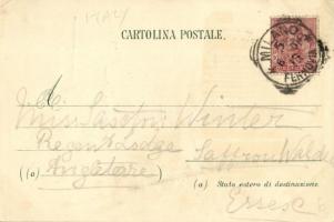 Milano, Milan; Duomo di Milano / cathedral. Carl Künzli No. 397. Art Nouveau, floral, litho (EK)