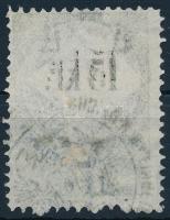 1870 15kr illetékbélyeg az értékszám felfelé tolódott ívszínátnyomatával
