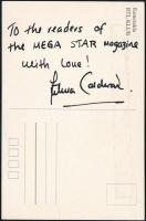 Leticia Calderón aláírása őt ábrázoló levelezőlapon