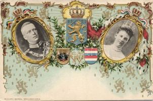 Royal couple of Braunschweig Emb. Litho