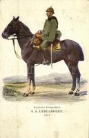 Berittener Feldgendarm. K. K. Gendarmerie 1917 / WWI German military, mounted field gendarme (r)