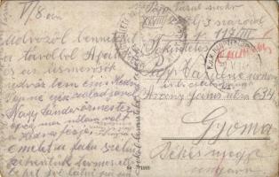 1917 Oroszok által elpusztított falu Oroszlengyelországban / Durch Russen zerstörtes Dorf in Russisc...