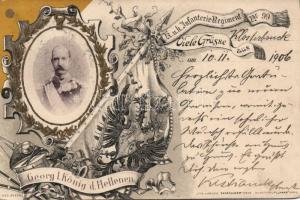 Georg I. king of Greece Litho