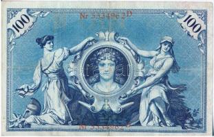 Német Birodalom 1903. 100M T:III,III-
German Empire 1903. 100 Mark C:F,VG