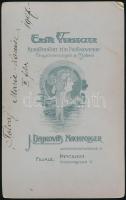 1907 Azonosítatlan színésznő portréja, Henri Bernstein "A tolvaj" c. darabjának főszerepéb...