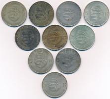 1947. 5Ft Ag "Kossuth" (10x) T:2-3 patina Adamo F8.1