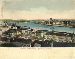 1905 Budapest I. Víziváros, Margit híd, Országház, Parlament (14 cm x 11 cm) (EK)