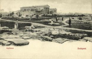Budapest III. Óbuda, Aquincum, múzeum, romkert. DK. Bp. 1906. 130. (EK)