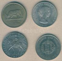 Nagy-Britannia 1965. 1C "Churchill" T:2 + 1972. 25p "Ezüstlakodalom" T:2 + 1977. 25p "Ezüst jubileum" T:2 + Uganda 1968. 5Sh "FAO" T:2