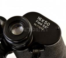 Optima 16×50 vadász távcső, bőr tokjában, jó állapotban, bőr tokban