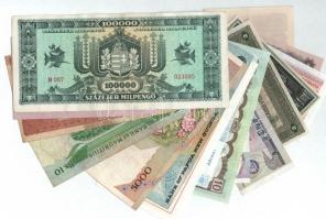30db vegyes magyar és külföldi bankjegy tétel, közte Svájc, NDK, Olaszország T:I-III-
