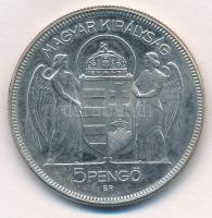 1930. 5P Ag "Horthy-jobbra" T:1-
Adamo P8
