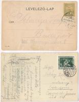 Budapest - 2 db régi városképes lap: Jánoshegyi vendéglő, Vendéglő a Kéményseprőhöz, éttermek/ 2 pre...