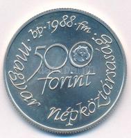 1988. 500Ft Ag "Világ vadvédelmi alap" T:BU Adamo EM100