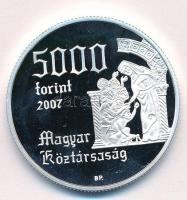 2007. 5000Ft Ag "Árpád-házi Szent Erzsébet" T:PP ujjlenyomat Adamo EM213