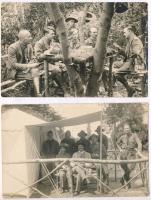 2 db régi magyar cserkész fotólap / 2 pre-1945 Hungarian boy scout photo postcards
