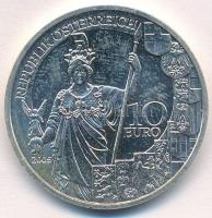 Ausztria 2005. 10E Ag "A Második Köztársaság 60. évfordulója" T:1
Austria 2005. 10 Euro A...