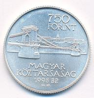 1998. 750Ft Ag "Budapest 125 éves" T:BU Adamo EM149