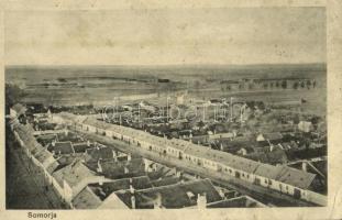 1917 Somorja, Samorín; látkép, Fő utca. Kiadja Kranzinger N. / general view, main street (r)