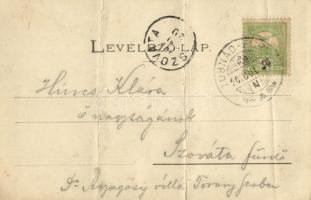 1903 Tusnádfürdő, Baile Tusnad; Csukás tó, "Neptun" és "Bálint" evezős csónakok....