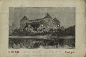 Sziszek, Sisak; Stari grad / vár / castle (Rb)