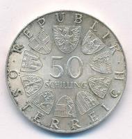 Ausztria 1974. 50Sch Ag "1200 éves a Salzburgi Dóm" T:1-,2 Austria 1974. 50 Schilling Ag &...