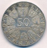 Ausztria 1966. 50Sch Ag "150 éves az Osztrák Nemzeti Bank" T:2 
Austria 1966. 50 Schillin...