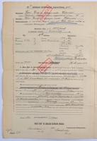 Bécs 1891. "Bécsi Élet- és Járadék-Biztosító Intézet Bécsben - Halálesetre szóló kötvény" ...