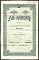 ~1900. Az Anker Életjáradék-Biztosító-Társaság Bécsben biztosítási szerződés másolata 1000Ft-ról T:III