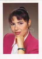 Polgár Zsuzsa női sakkvilágbajnok, hátoldalon sakk bélyeggel és pecséttel  valamint eredmények felsorolása C