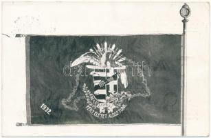 1932. "Hadirokkant" Br gomblyukjelvény (12x16mm), mellette névre szóló "Honsz" k...