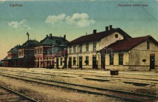 Lipótvár, Újvároska, Leopoldov; Pályaudvar belső része, vasútállomás / Bahnhof / railway station (EB)