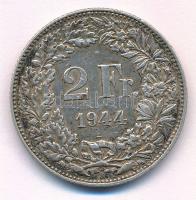 Svájc 1944. 2Fr Ag T:2 Switzerland 1944. 2 Francs Ag C:XF Krause KM#21