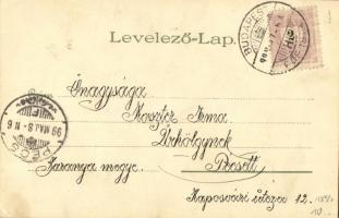 1899 Budapest, az új Országház, Parlament. Kunstanstalt Kosmos S. IX. litho s: Geiger R. (EK)