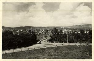 1944 Sepsiszentgyörgy, Sfantu Gheorghe; látkép, híd / general view, bridge