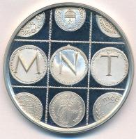 Fritz Mihály (1947-) 1991. "90 éves a Magyar Numizmatikai Társulat / MNT" jelzett Ag emlék...
