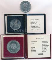 1980. 100Ft Ni "Szovjet-magyar közös űrrepülés" + 1981. 100Ft Ni "FAO I. - Világélelm...